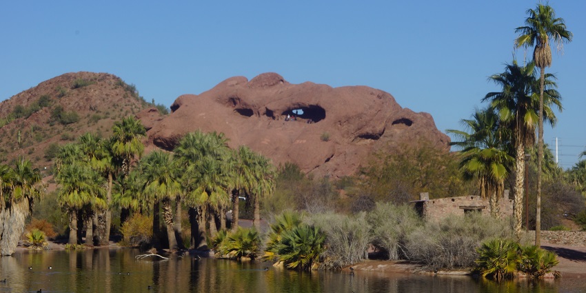 Things to do in Phoenix include exploring Papago Park’s desert trails and sandstone formations.