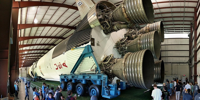 Space Center Houston’s iconic spacecraft exhibit, showcasing things to do in Texas with real space exploration history.