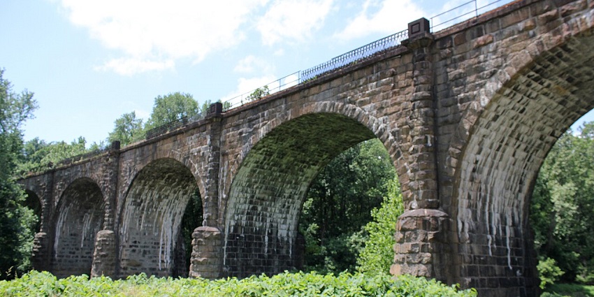 Exploring the iconic multi-arch stone bridge, the oldest of its kind, spanning the Patapsco River, one of the things to do in Elkidge MD.
