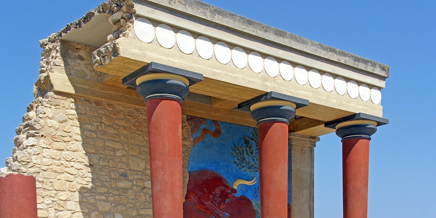 Things to do in Crete, Greece, include walking through ancient Minoan ruins and admiring colourful frescoes.