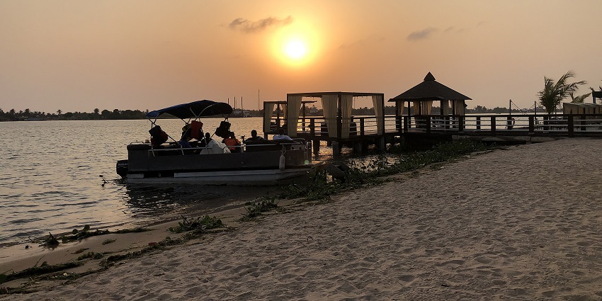 Islands in Ghana surrounded by natural beauty and quiet life.