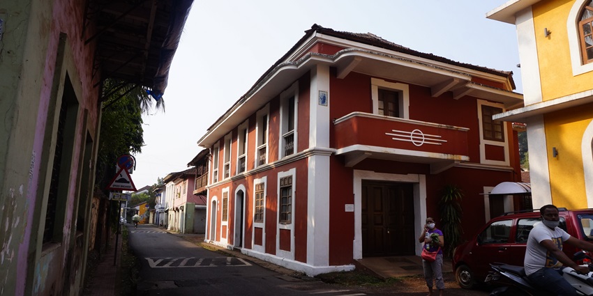 The colourful Fontainhas Latin Quarter of Panjim, one of the best places to visit in Goa