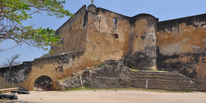 Fort Jesus, built along the coastline of Kenya, is one of the Historical Places in Kenya