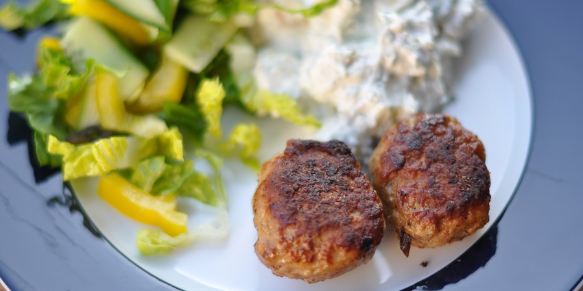 An image showing a view of the popular Frikadeller, a classic example of food in Denmark.