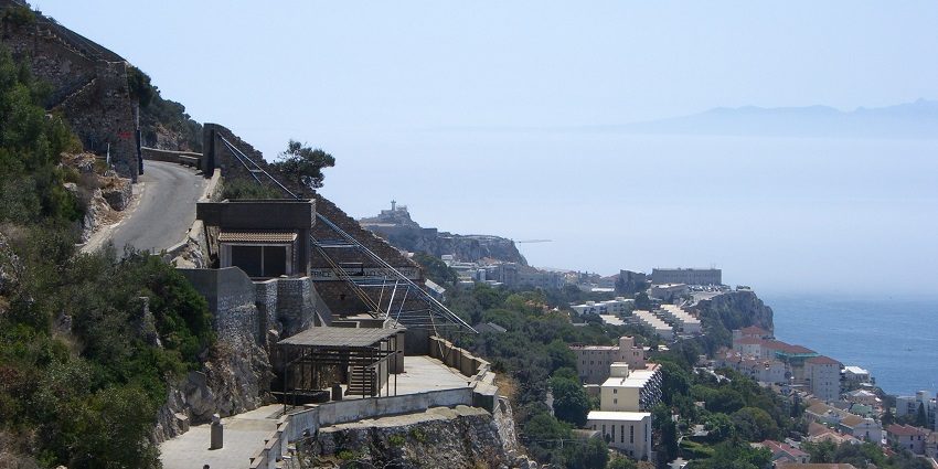 Things to do in Gibraltar, Spain, include cliffs with Barbary macaques nearby.