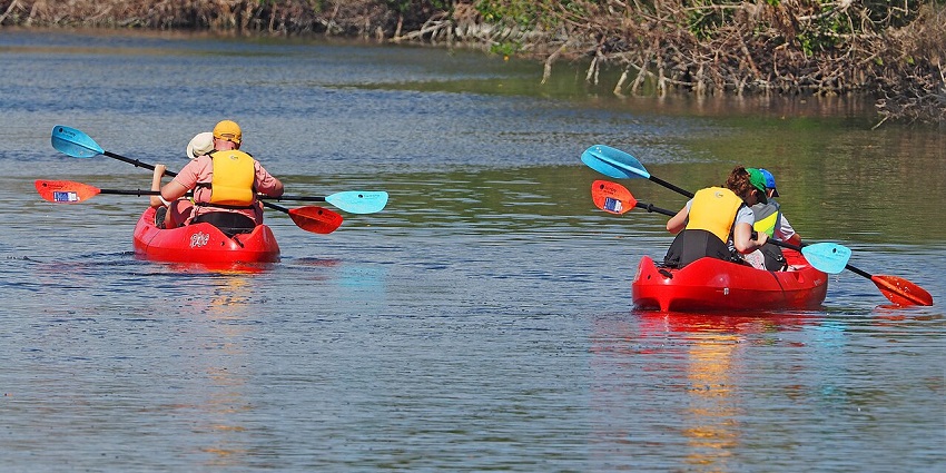 Kayaking in Florida offers scenic waterways, one of the things to do in Florida for spring break.

