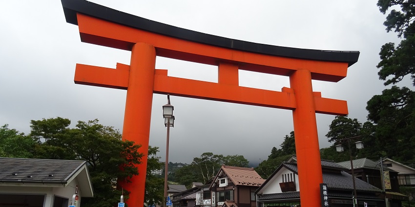 Visit this lakeside shrine known for its peaceful forest setting and striking red torii gate over water.