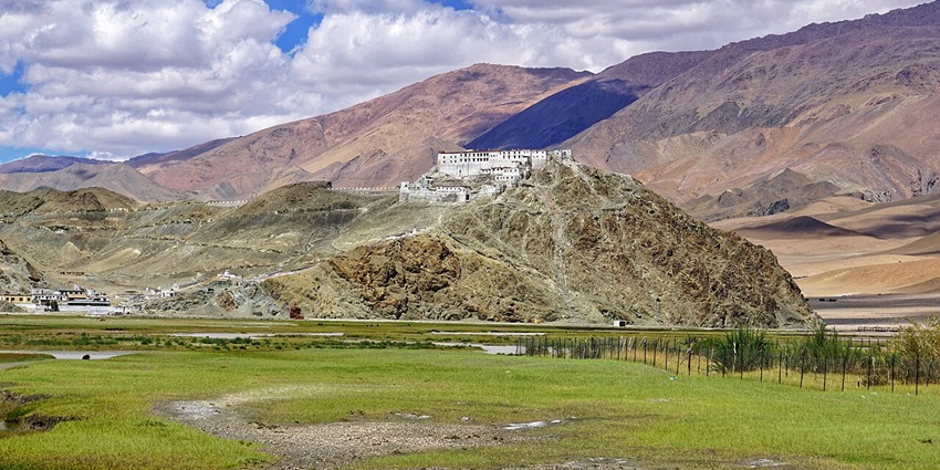 The expansive Hanle valley is known for its coarse terrain and raw landscapes in Ladakh