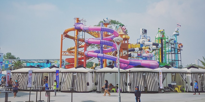 Enjoy themed water attractions and live shows at the Cartoon Network Amazone Water Park, perfect for family fun.