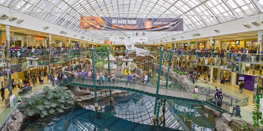Things to do in Edmonton include shopping, indoor roller coasters, and water park adventures