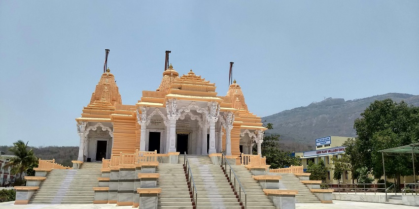 Ancient stone carvings and circular shrine of Hirapur Yogini Temple in Odisha
