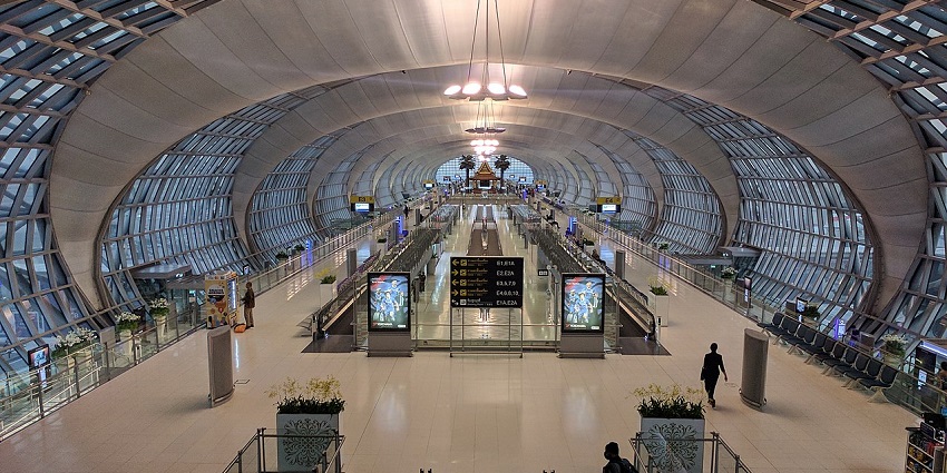 Suvarnabhumi Airport, Bangkok's major international gateway, features modern design and world-class facilities.