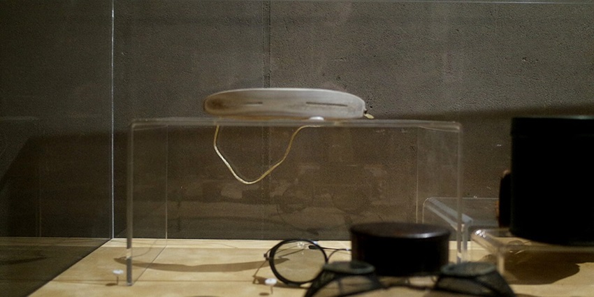 Interior of the International Museum of Surgical Science with protective eyewear.