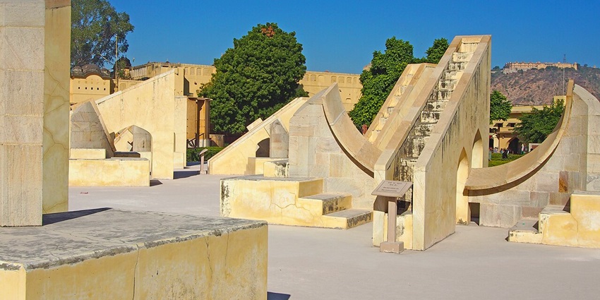 Astronomical instruments in stone and metal showcase ancient Indian science, among the best places to visit in Jaipur in June.