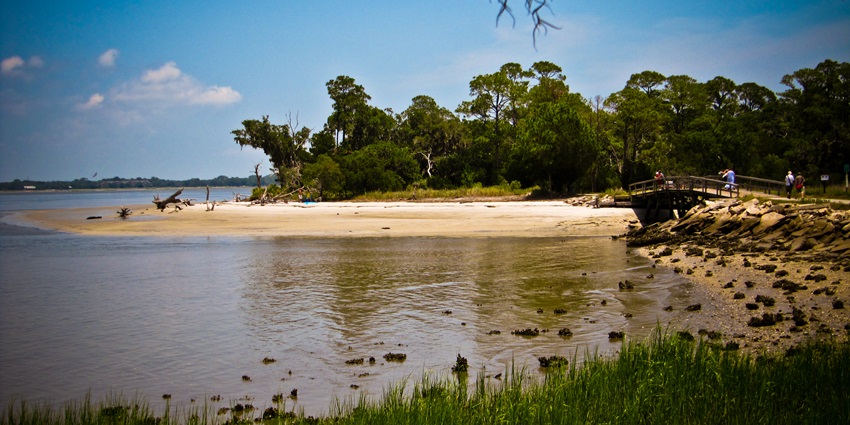 Boardwalks, historic ruins, and driftwood-strewn beaches attract visitors to scenic Jekyll Island