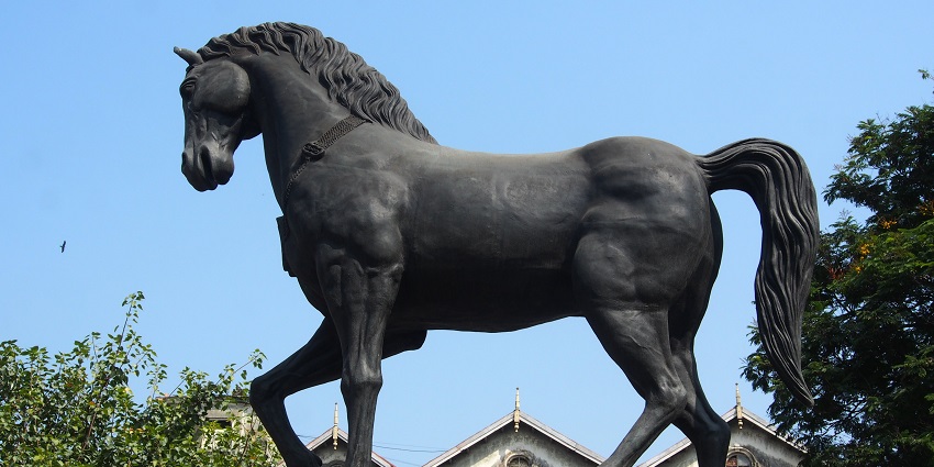 The Kala Ghoda is the art district filled with colonial buildings, galleries, and murals