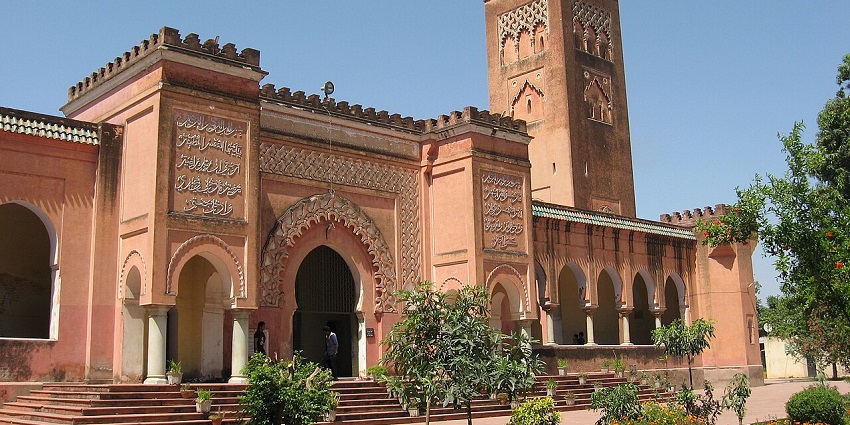 Moorish Mosque with elegant arches and domes in Kapurthala, Punjab