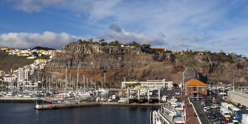 San Sebastián de La Gomera, one of the best Canary Islands for its serene landscapes.