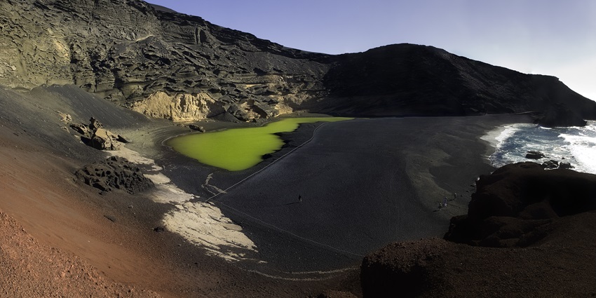 Volcanic craters and lunar-like terrain of Lanzarote’s National Park, Canary Islands