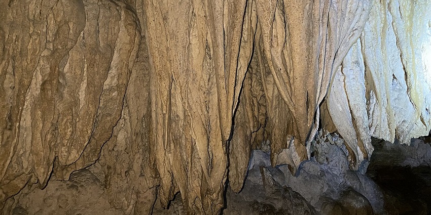 Limestone Cave with stunning natural formations located on Baratang Island, Andaman.
