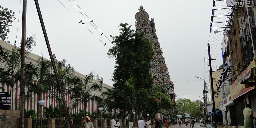 An image showing Madurai, also known as the City of Festivals in India.