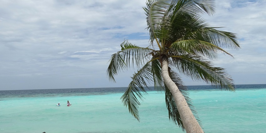 Maafushi Island in Kaafu Atoll, one of the best places to visit in Maldives in December.