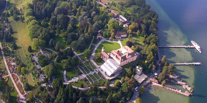 Admire floral gardens and baroque buildings on this “flower island” in Lake Constance.