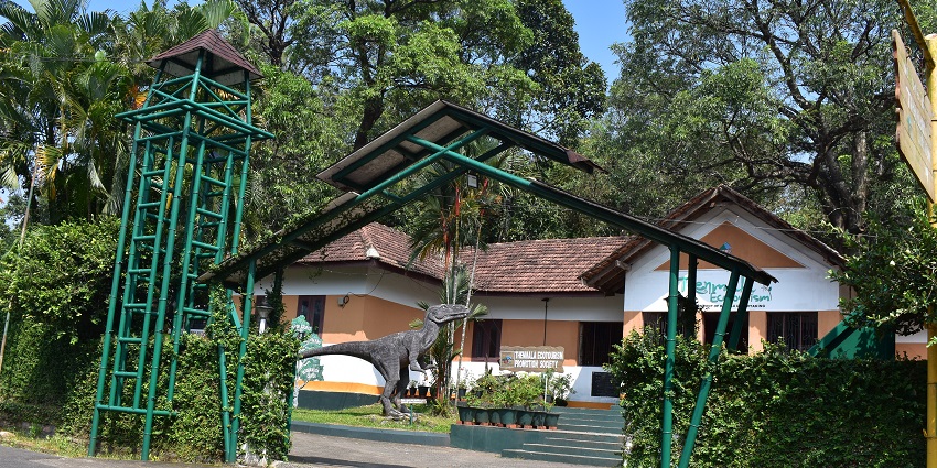 Ecotourism society with green bamboo entrance gate, one of the top places to visit in Assam in May.