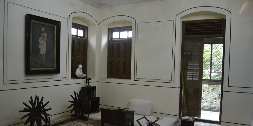Gandhi’s former Mumbai residence, turned museum, displaying his life and spinning wheel