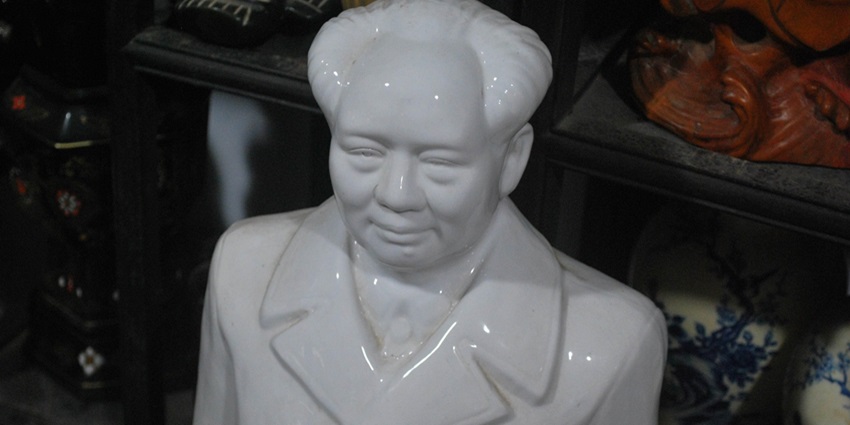 Mini-statue of Mao Zedong, one of the top things to buy in Shanghai, China.