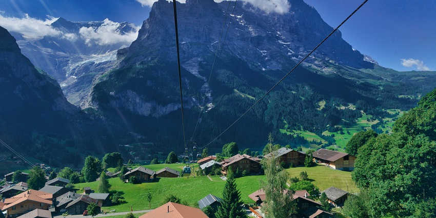 Cable car ride in the Alps captures why March shines in 'Which Month Is Best to Visit Switzerland'