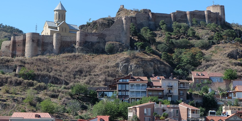 Monuments in Georgia include Narikala Fortress, with its stone towers and scenic view