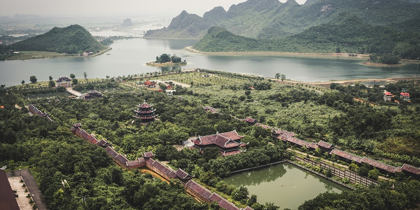 Aerial view of Northern Highlands showing What Is Vietnam Famous For culturally