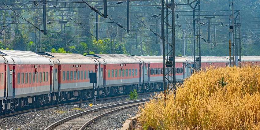Netravati Express train on the tracks, a convenient travel option for how to reach Kerala by train