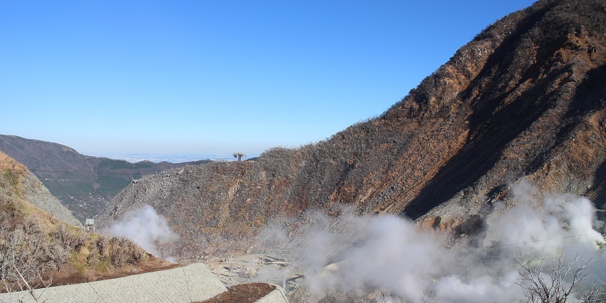 Things to do in Hakone include walking among steaming vents and tasting famous black eggs.