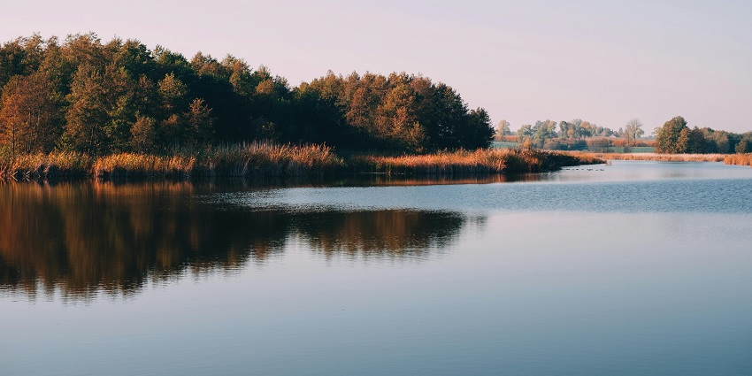 Things to do in Fraser’s Hill include paddling in boats across a lake surrounded by forested hills.