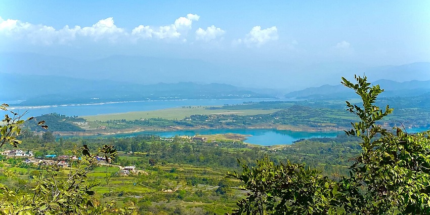 Gateway town of Pathankot with green fields and Himalayan foothills in the backdrop, one of the best places to visit in Amritsar in April.