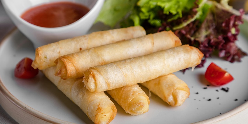 Delicate popiah skins used in Taiwanese spring rolls for authentic cooking, one of the popular things to buy in Taiwan.