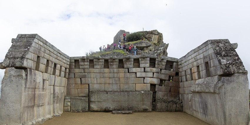 The carved stone tunnels and small cells, one of the Machu Picchu historical places