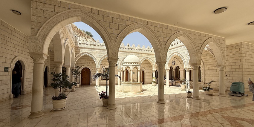Interior of Prophet Nabi Shuaib shrine, one of the islamic historical places in Jordon