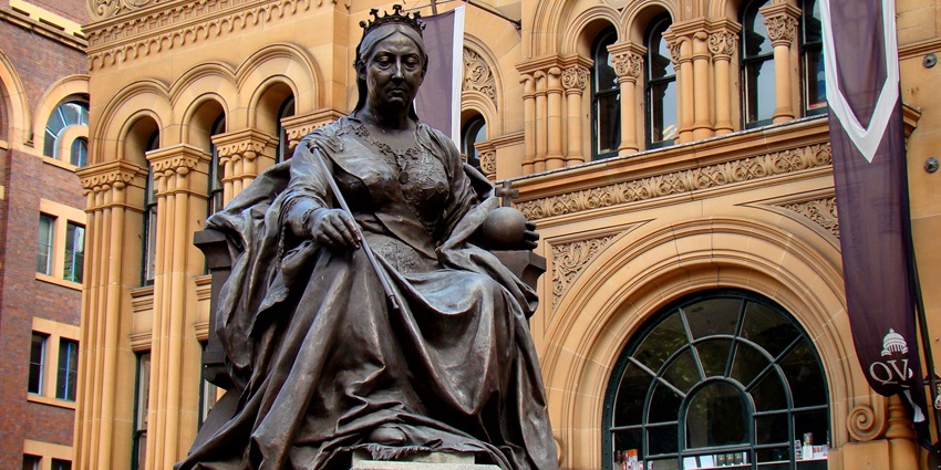 The Queen Victoria Building is a grand example of historical places to visit in Sydney.