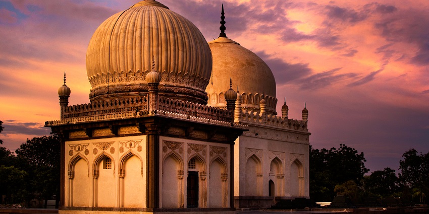 The stunning Qutb Shahi Tombs showcase majestic Indo-Islamic architecture, craftsmanship