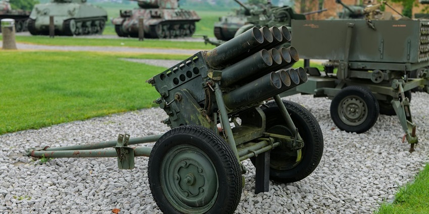 War museum with a missile launcher and old tanks, one of the best historical places in Papua New Guinea.