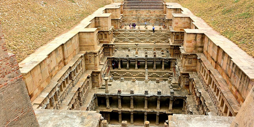 The intricately carved steps of Rani ki Vav, centuries-old craftsmanship in Gujarat