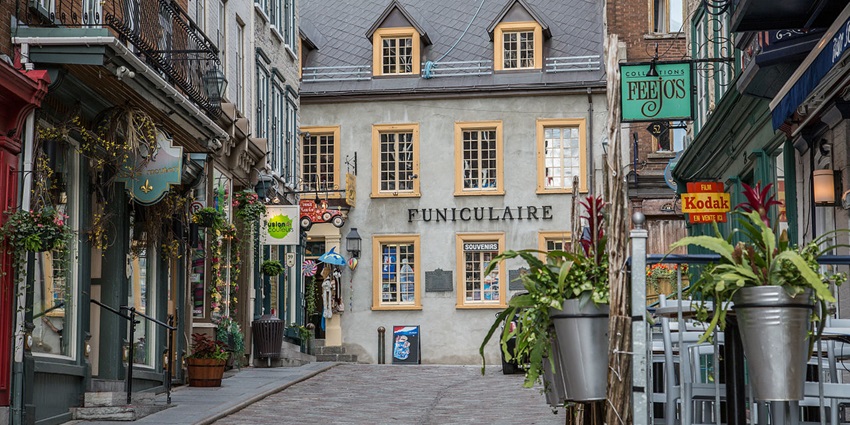 things to do in Quebec Canada include taking the scenic funicular from Lower to Upper Town.