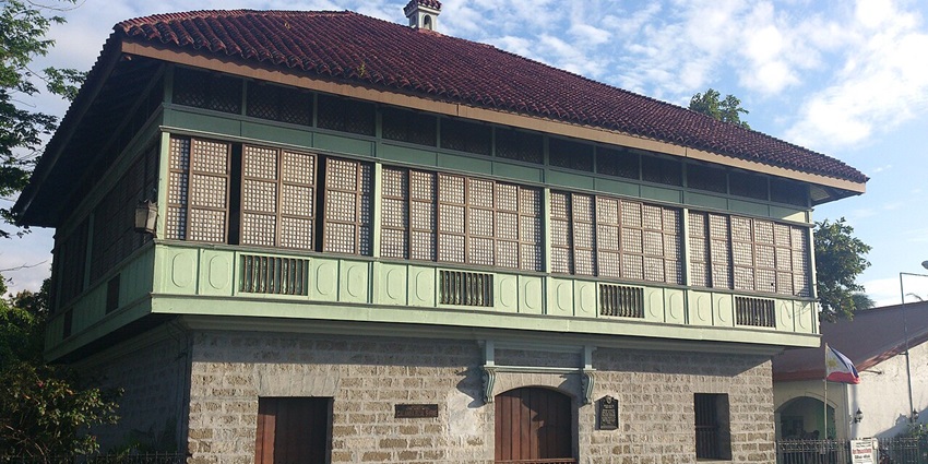 Rizal shrine with a flag near the shrine, on the list of historical places of Philippines