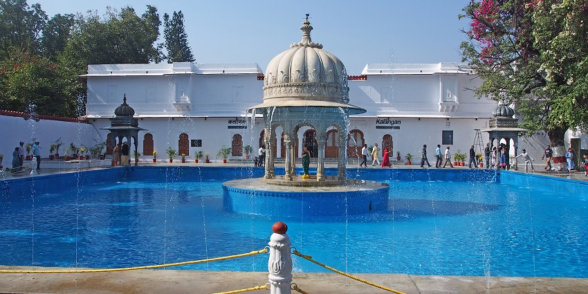 Saheliyo Ki Bari with fountains, one of the best places to visit in Udaipur in August