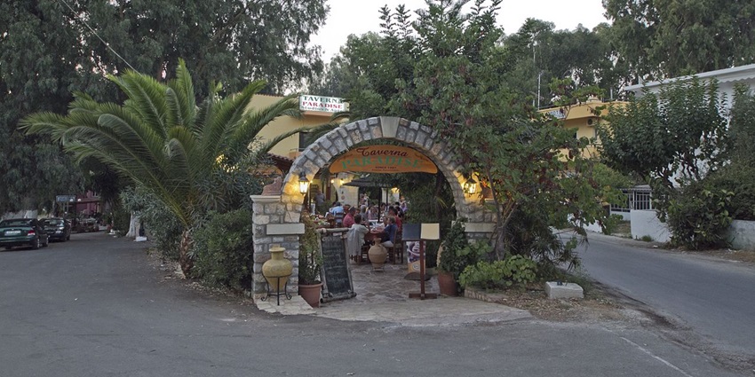 Savour traditional dishes like dakos and lamb with herbs at a cosy, family-run taverna
