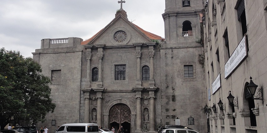 San Agustin church with Christian architecture, historical monuments of Philippines
