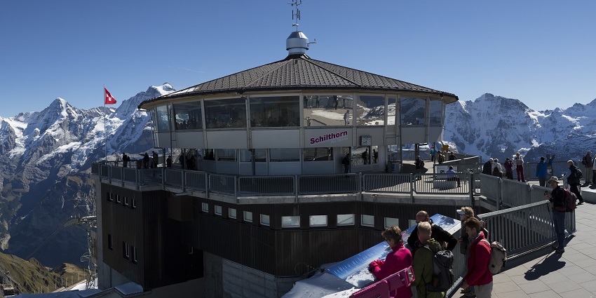 Dine at the rotating restaurant made famous by James Bond, among the things to do in Jungfrau.
